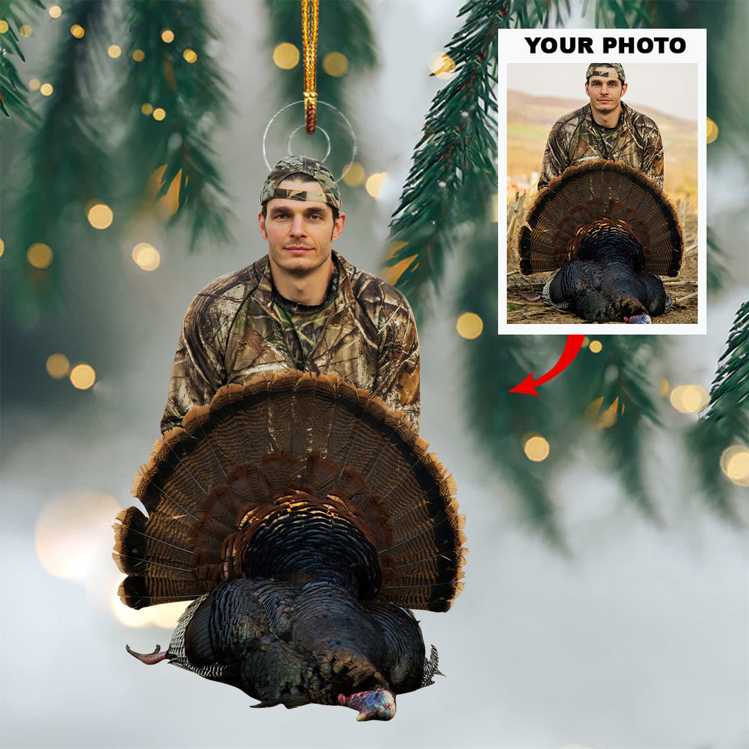 Hunting Buddies For Life - Personalized Custom Photo Mica Ornament - Christmas Gift For Hunting Lover, Turkey Hunter, Duck Hunter
