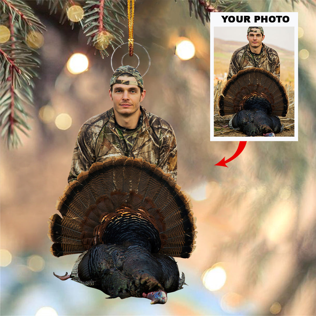 Hunting Buddies For Life - Personalized Custom Photo Mica Ornament - Christmas Gift For Hunting Lover, Turkey Hunter, Duck Hunter