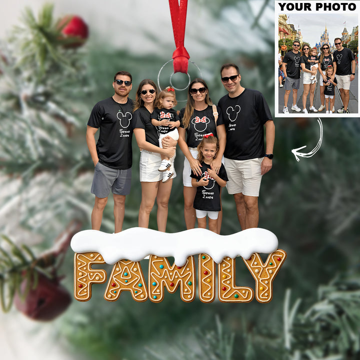 Together Is the Best Place to Be - Personalized Custom Photo Mica Ornament - Christmas Gift For Family Members UPL0HT002