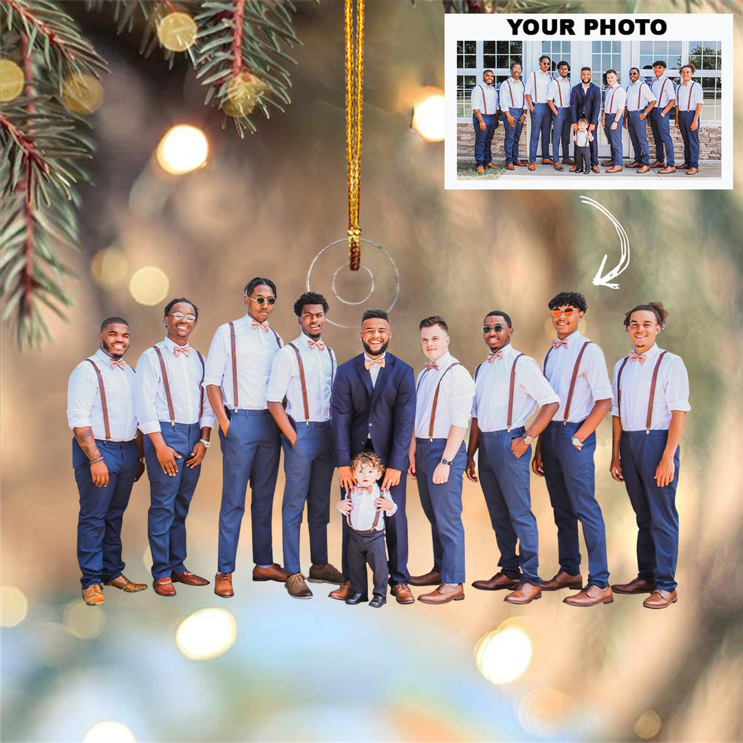 Customized Photo Ornament Friends Special Moments - Personalized Photo Mica Ornament - Christmas Gift For Friends