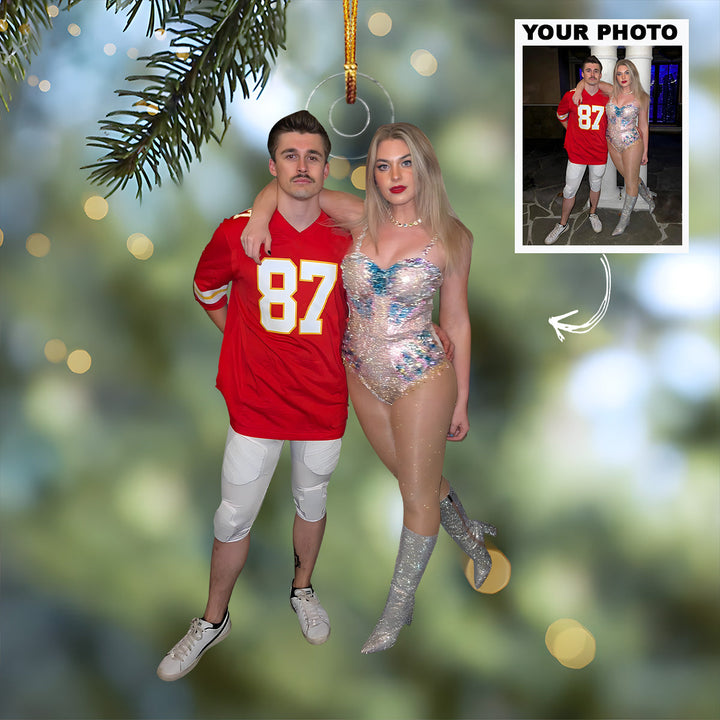 Customized Your Photo Ornament - Personalized Custom Photo Mica Ornament - Christmas Gift For Couples, Family Members