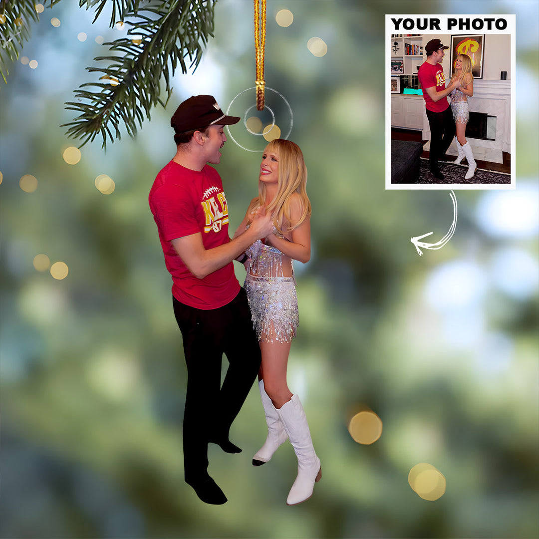 Customized Your Photo Ornament - Personalized Custom Photo Mica Ornament - Christmas Gift For Couples, Family Members