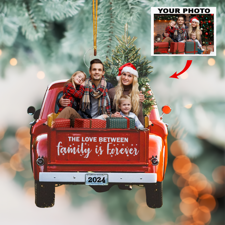 2024 Christmas V3 - Personalized Photo Mica Ornament - Christmas Gift For Grandma, Grandpa, Family Members UPL0VL019