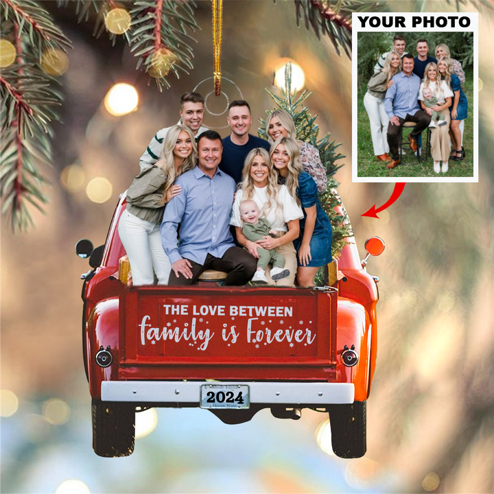 2024 Christmas V3 - Personalized Photo Mica Ornament - Christmas Gift For Grandma, Grandpa, Family Members UPL0VL019