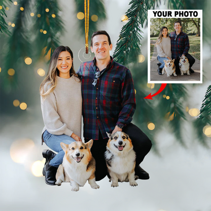 Personalized Photo Mica Ornament - Customized Your Photo Ornament V18 ARND036