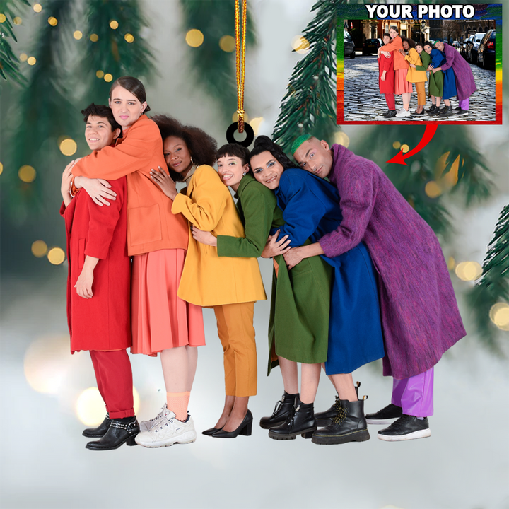 Personalized Photo Mica Ornament - Customized Your Photo Ornament V5 ARND036