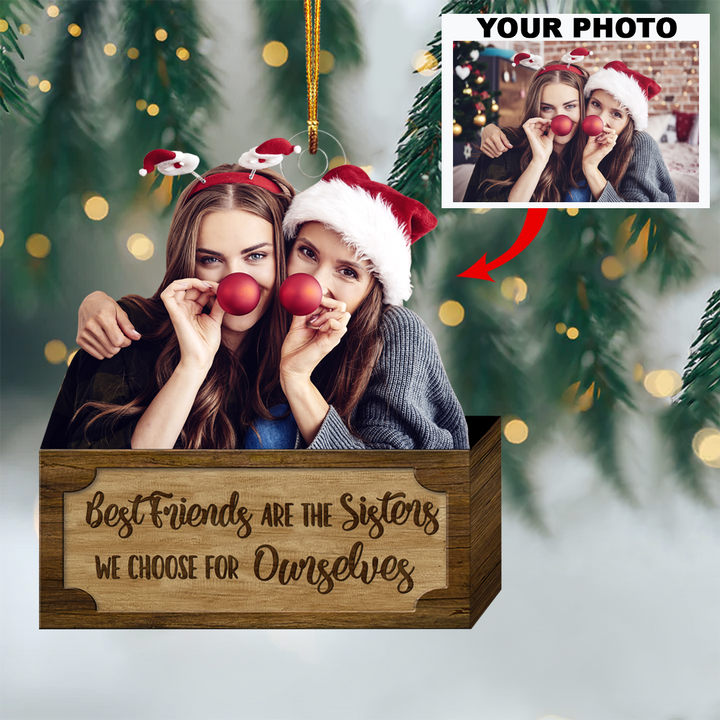 Personalized Photo Mica Ornament - Customized Your Photo Ornament V8 ARND036 UPL0VL015