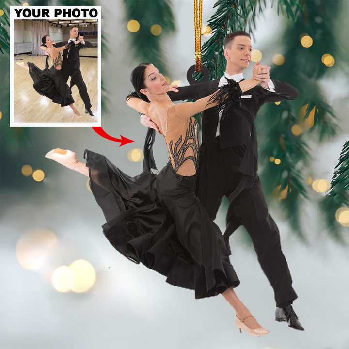 Personalized Photo Mica Ornament - Gift For Ballet Lover - Dancers Don't Need Wings To Fly ARND036