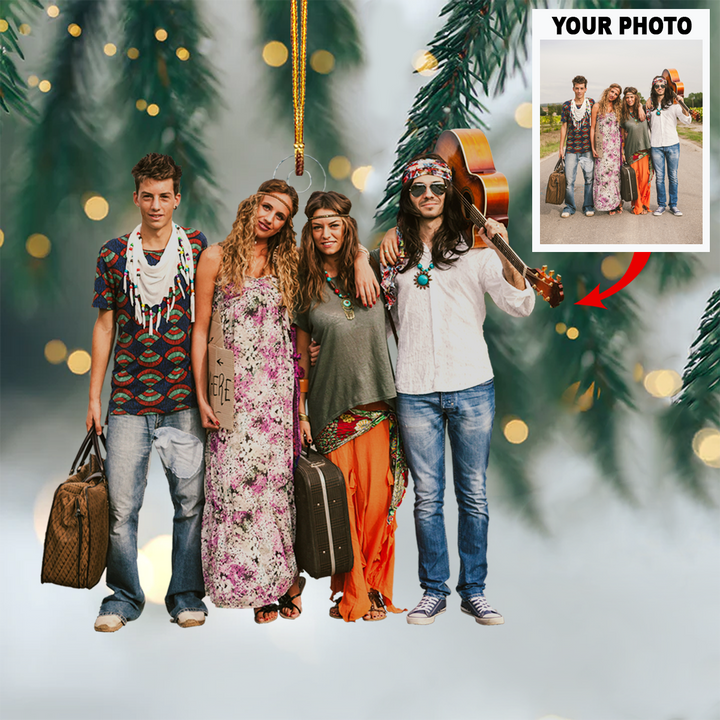 Photo Mica Ornament - Customized Your Photo Ornament V11 ARND036