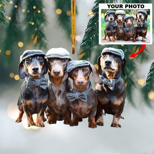 Personalized Photo Mica Ornament - Customized Your Photo Ornament ARND036