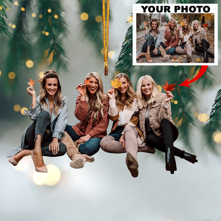 Photo Mica Ornament - Customized Your Photo Ornament V12 ARND036