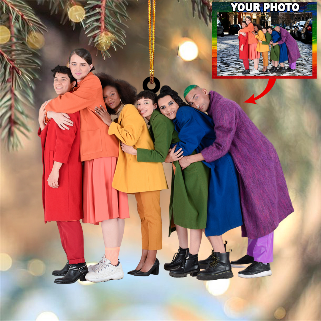 Personalized Photo Mica Ornament - Customized Your Photo Ornament V5 ARND036