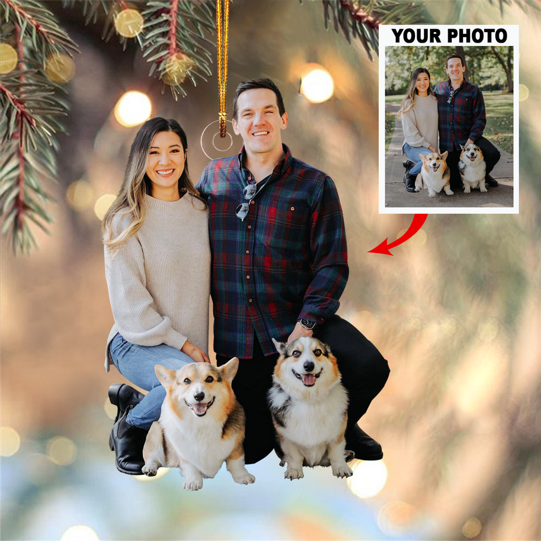 Personalized Photo Mica Ornament - Customized Your Photo Ornament V18 ARND036