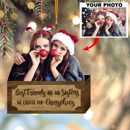 Personalized Photo Mica Ornament - Customized Your Photo Ornament V8 ARND036 UPL0VL015