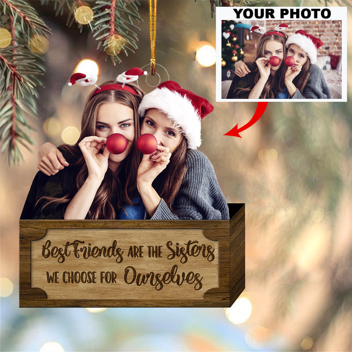 Personalized Photo Mica Ornament - Customized Your Photo Ornament V8 ARND036 UPL0VL015