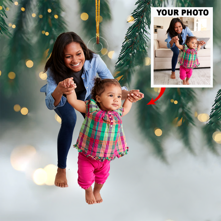 Photo Mica Ornament - Customized Your Photo Ornament V14 ARND036