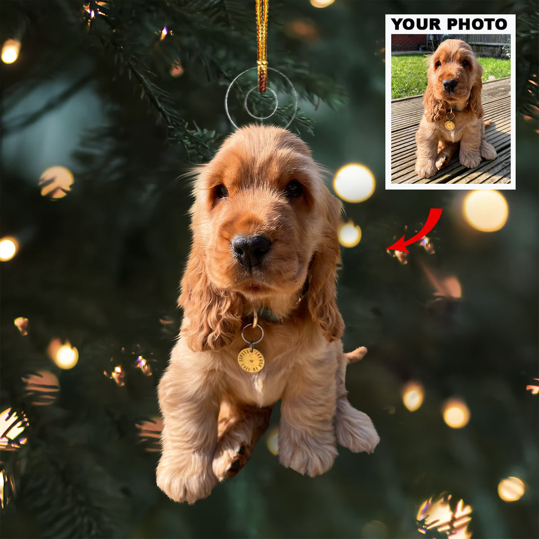 My Puppy - Personalized Photo Mica Ornament - Christmas Gift For Pet Lovers, Dog Lovers, Cat Lover