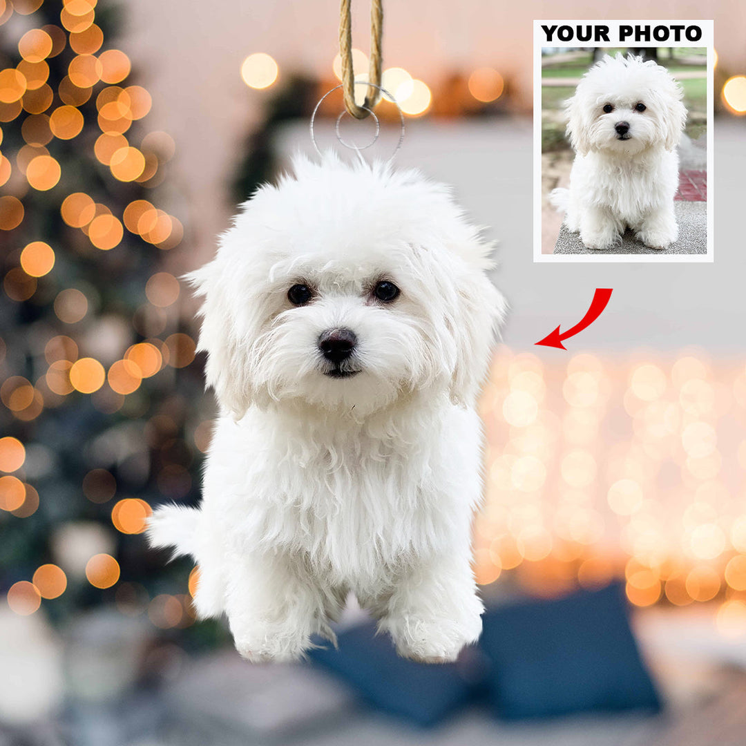 My Puppy - Personalized Photo Mica Ornament - Christmas Gift For Pet Lovers, Dog Lovers, Cat Lover