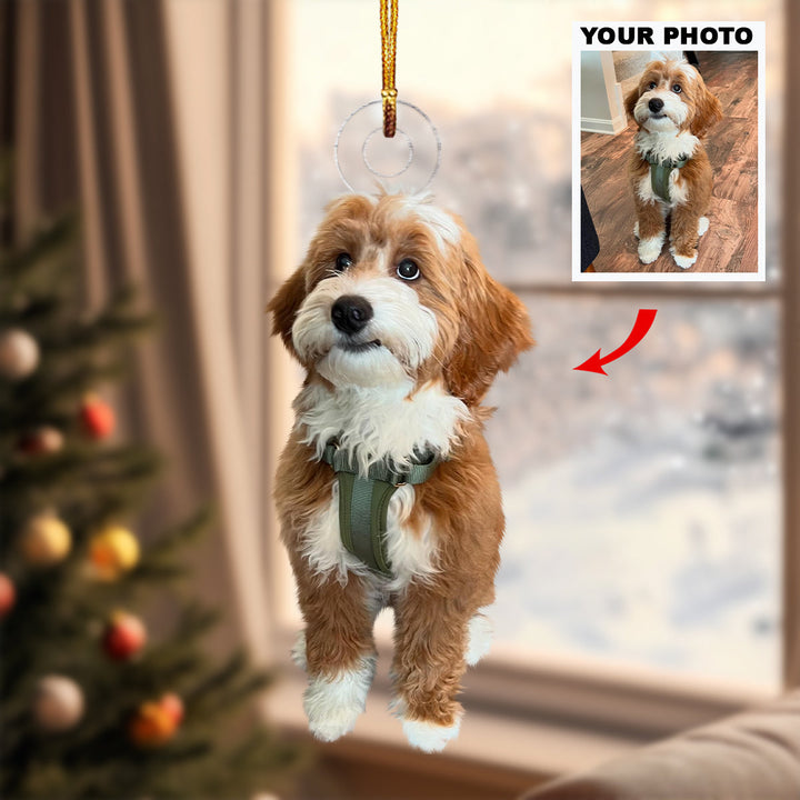 My Puppy - Personalized Photo Mica Ornament - Christmas Gift For Pet Lovers, Dog Lovers, Cat Lover