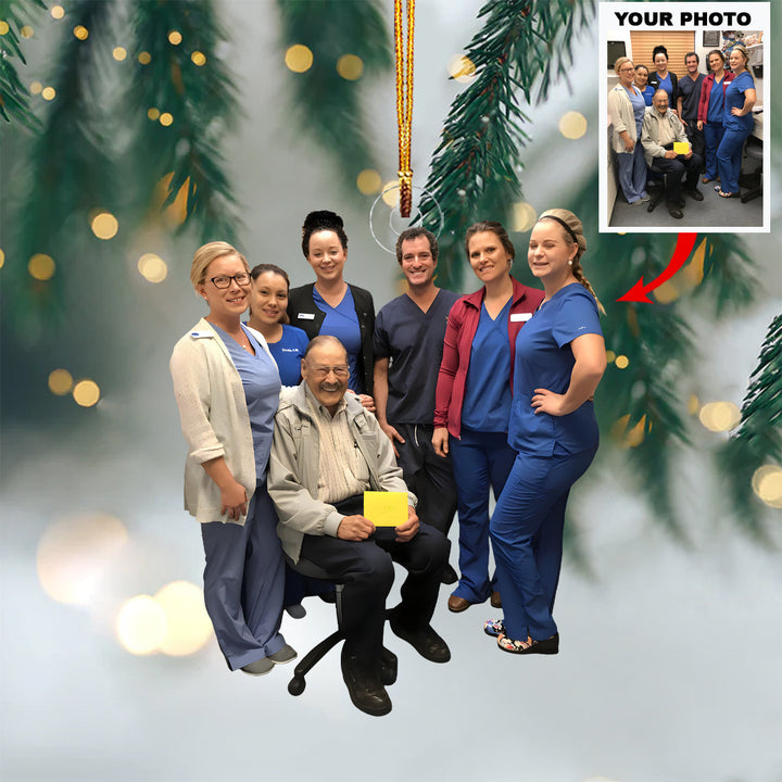 Healing Heart - Personalized Photo Mica Ornament - Christmas Gift For Nurses, Family Members