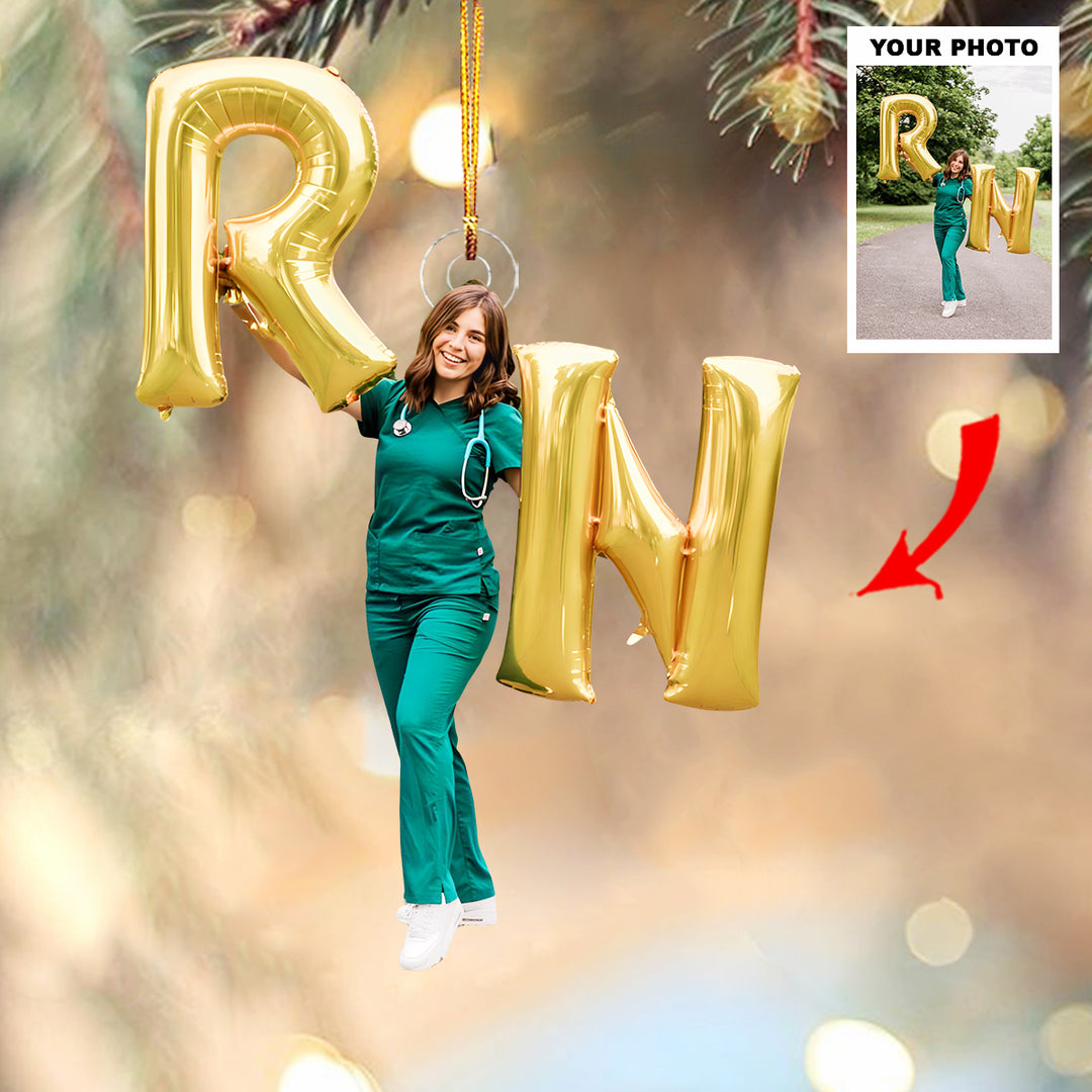 Healing Hands - Personalized Photo Mica Ornament - Christmas Gift For Nurse