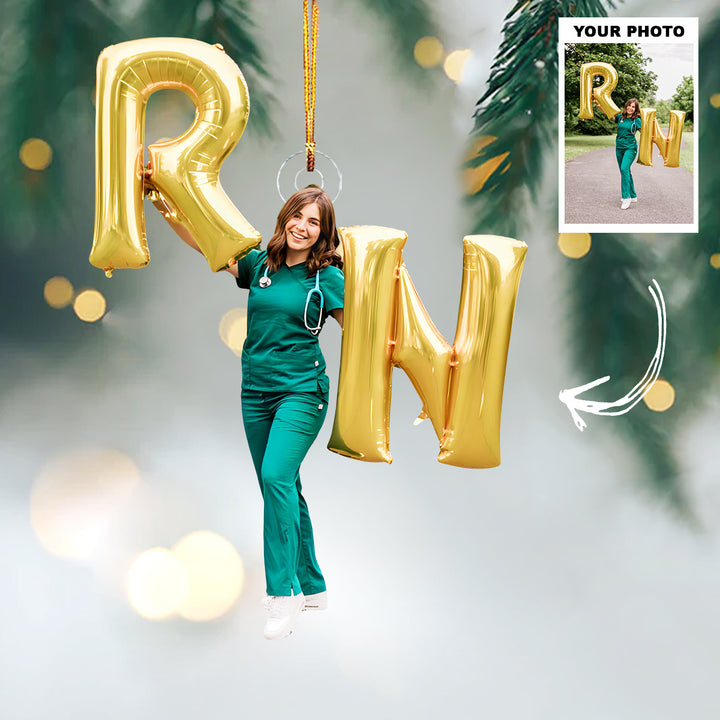 Healing Hands - Personalized Photo Mica Ornament - Christmas Gift For Nurse