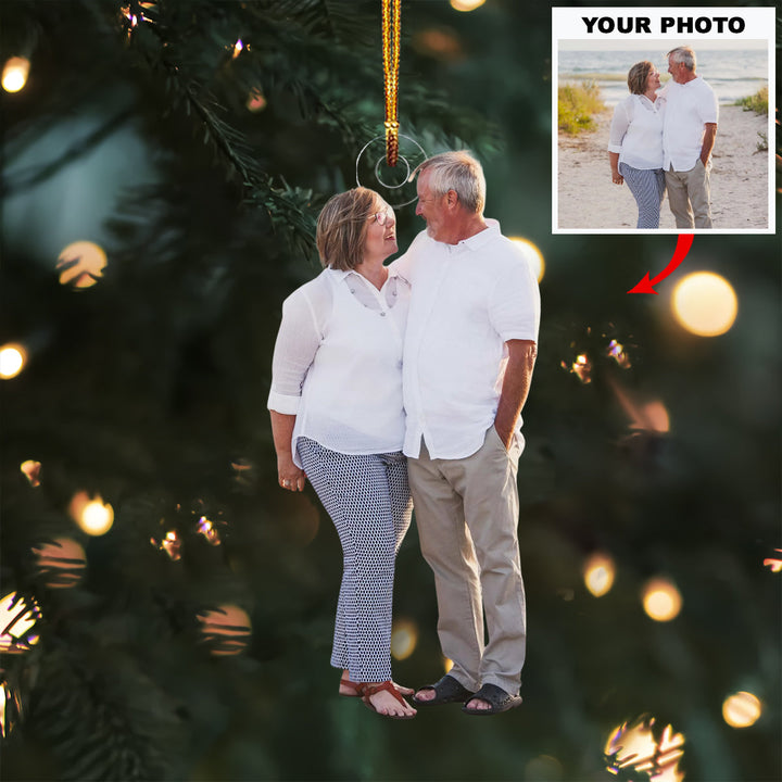 Our Legacy of Love - Personalized Photo Mica Ornament - Christmas Gift For Family Members, Grandma, Grandpa