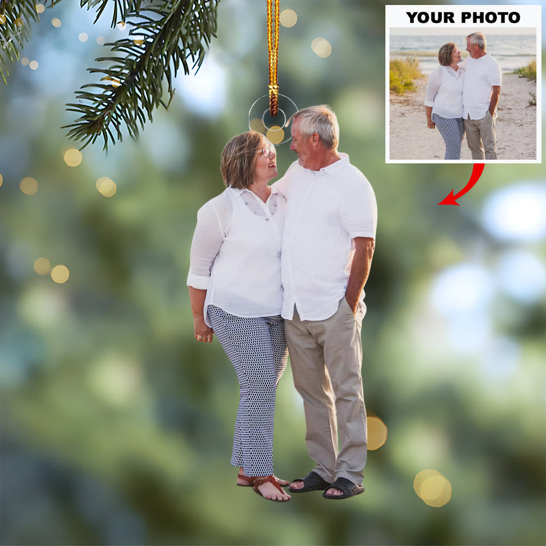 Our Legacy of Love - Personalized Photo Mica Ornament - Christmas Gift For Family Members, Grandma, Grandpa
