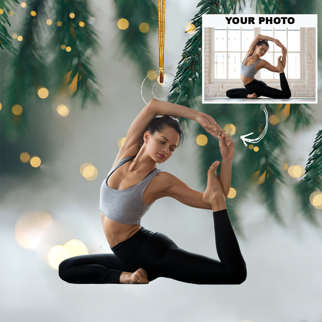 Yogi - Personalized Photo Mica Ornament - Customized Your Photo Ornament - Christmas Gift For Yogi, Yoga Lovers