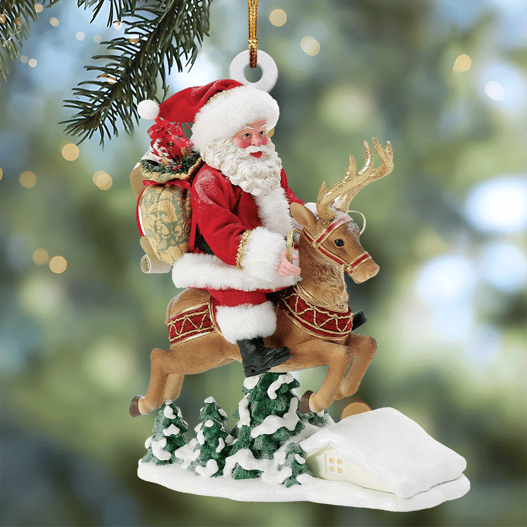 Santa’s North Pole Journey Mica Ornament  NCU0TL038