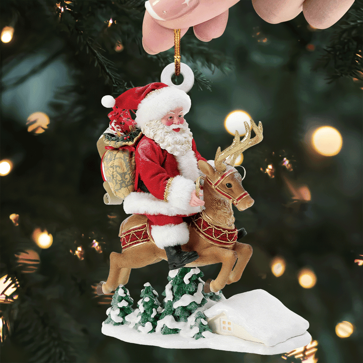 Santa’s North Pole Journey Mica Ornament  NCU0TL038