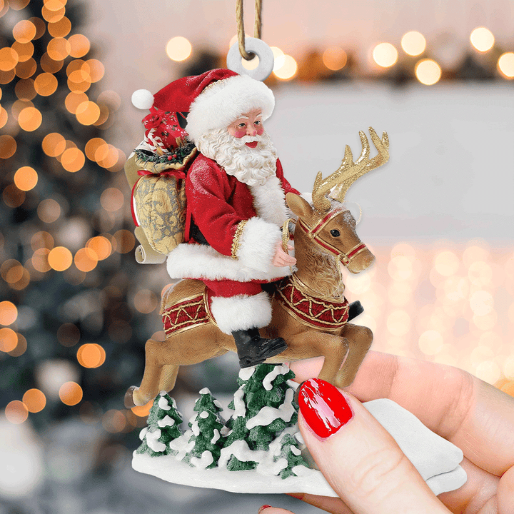 Santa’s North Pole Journey Mica Ornament  NCU0TL038