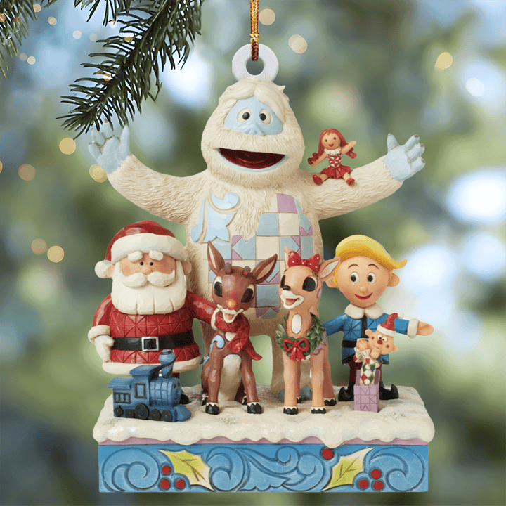 The Merry Santa Mica Ornament  NCU0TL037