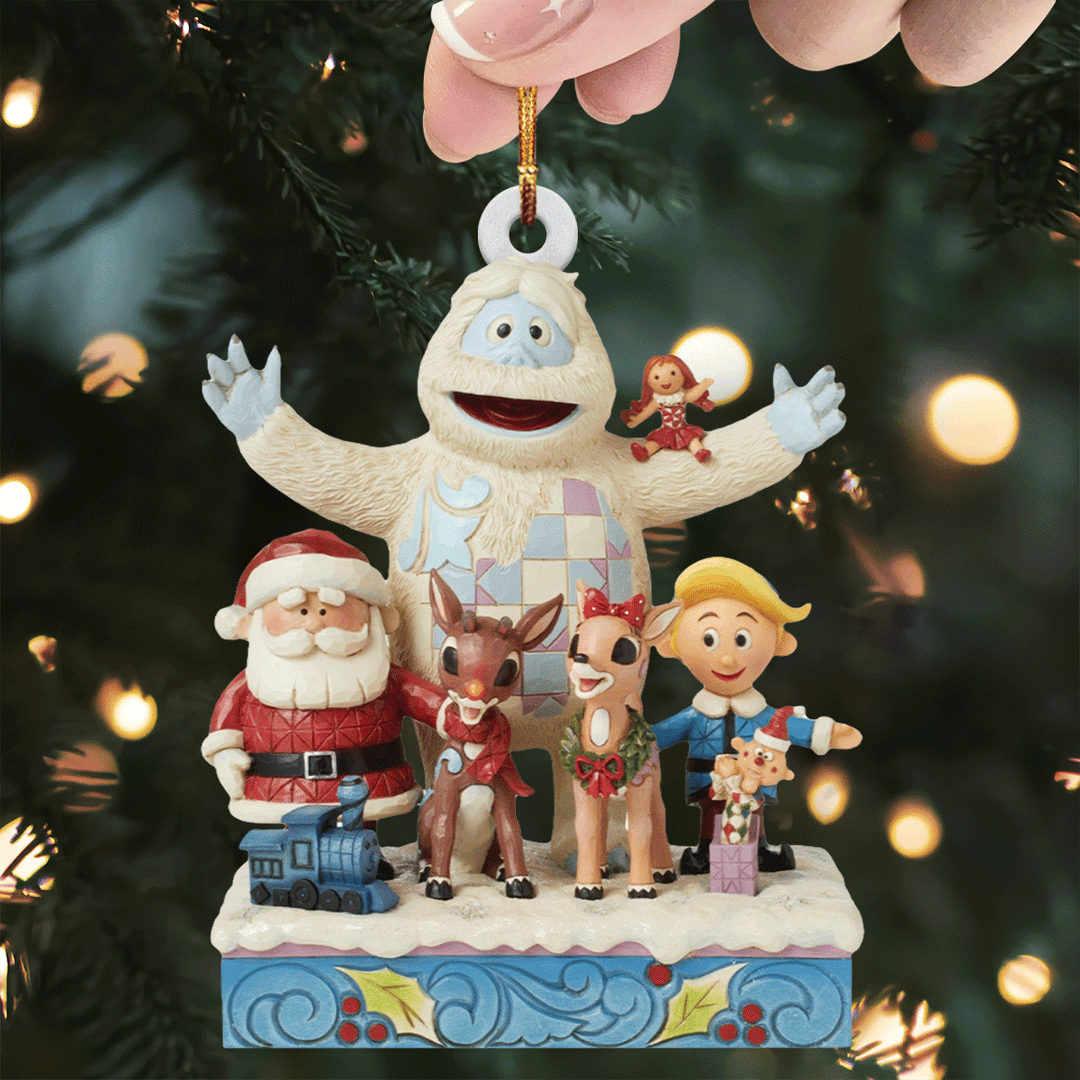 The Merry Santa Mica Ornament  NCU0TL037