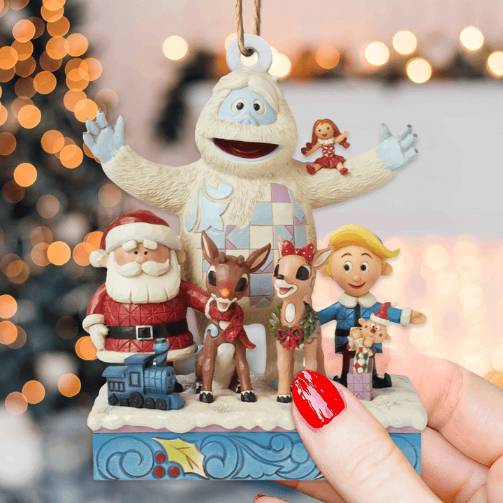 The Merry Santa Mica Ornament  NCU0TL037