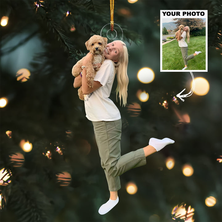 Always By My Side - Personalized Photo Mica Ornament - Christmas Gift For Pet Lover, Dog Mom, Dog Dad