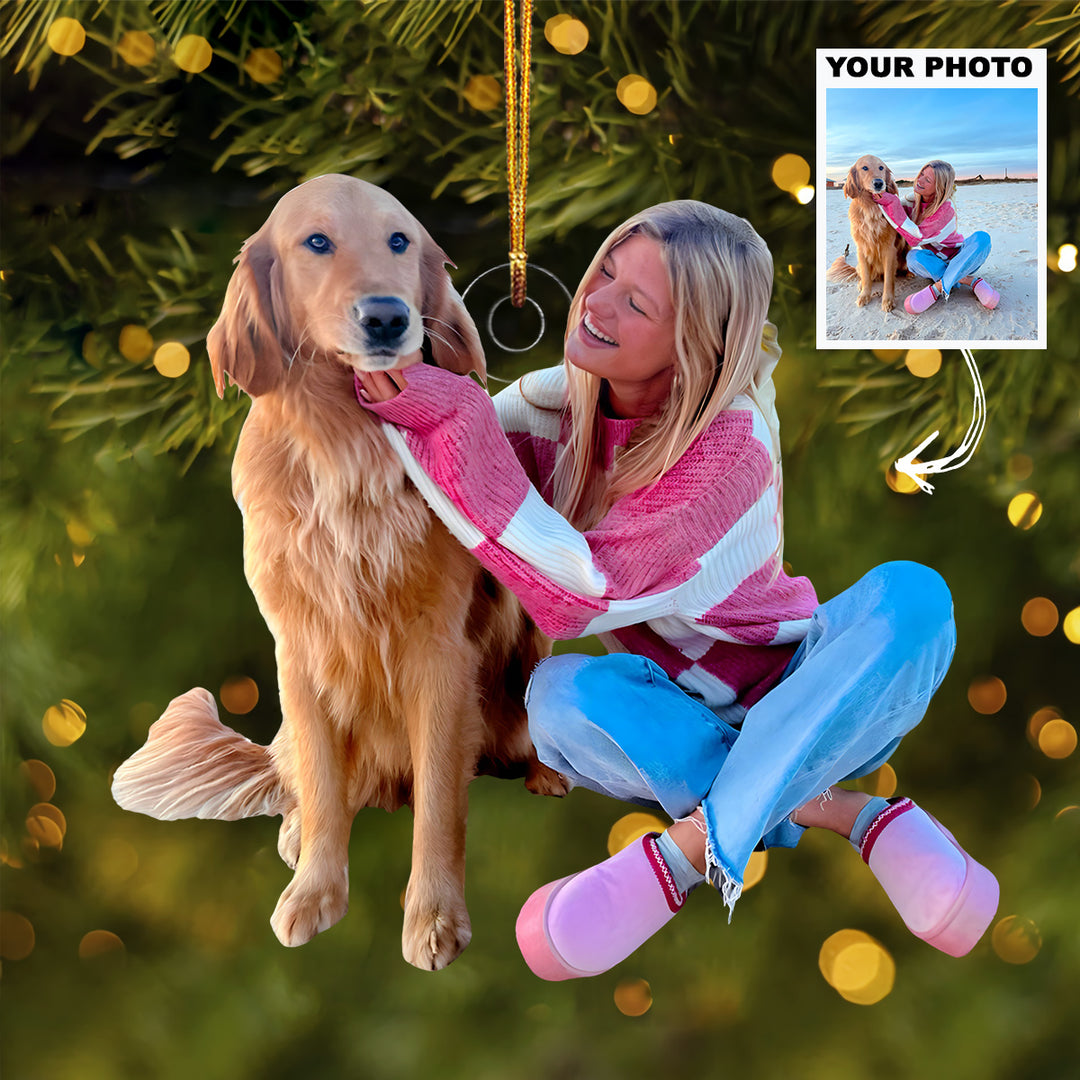 Always By My Side - Personalized Photo Mica Ornament - Christmas Gift For Pet Lover, Dog Mom, Dog Dad