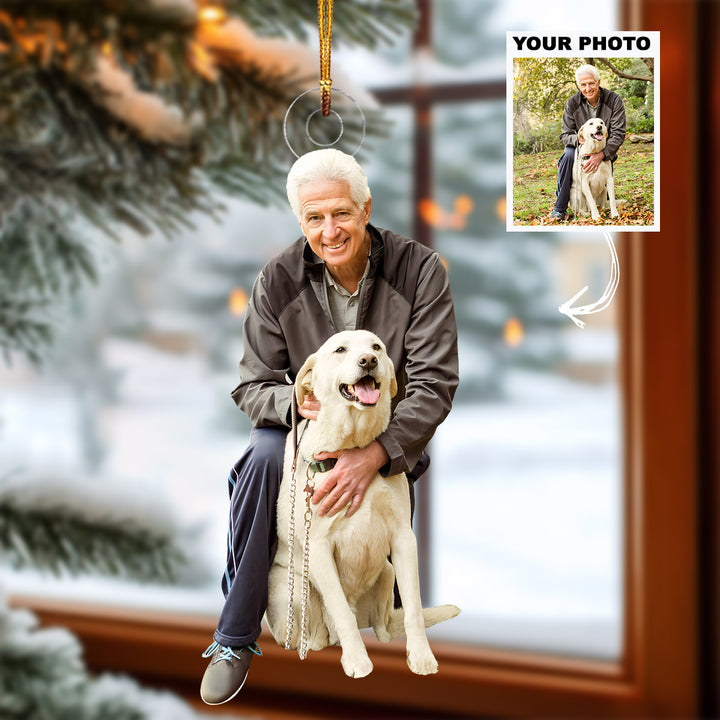 Always By My Side - Personalized Photo Mica Ornament - Christmas Gift For Pet Lover, Dog Mom, Dog Dad