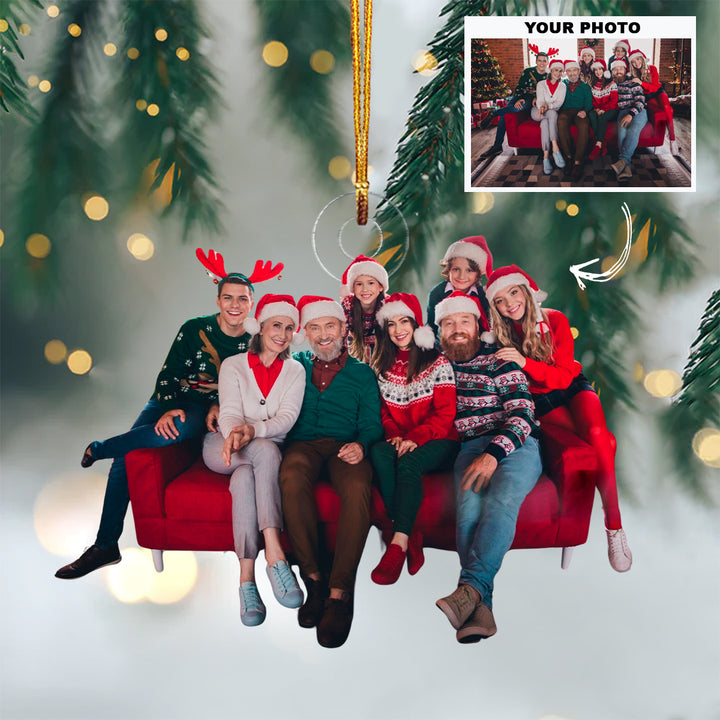Merry Chaos Crew - Personalized Photo Mica Ornament - Christmas Gift For Family Members