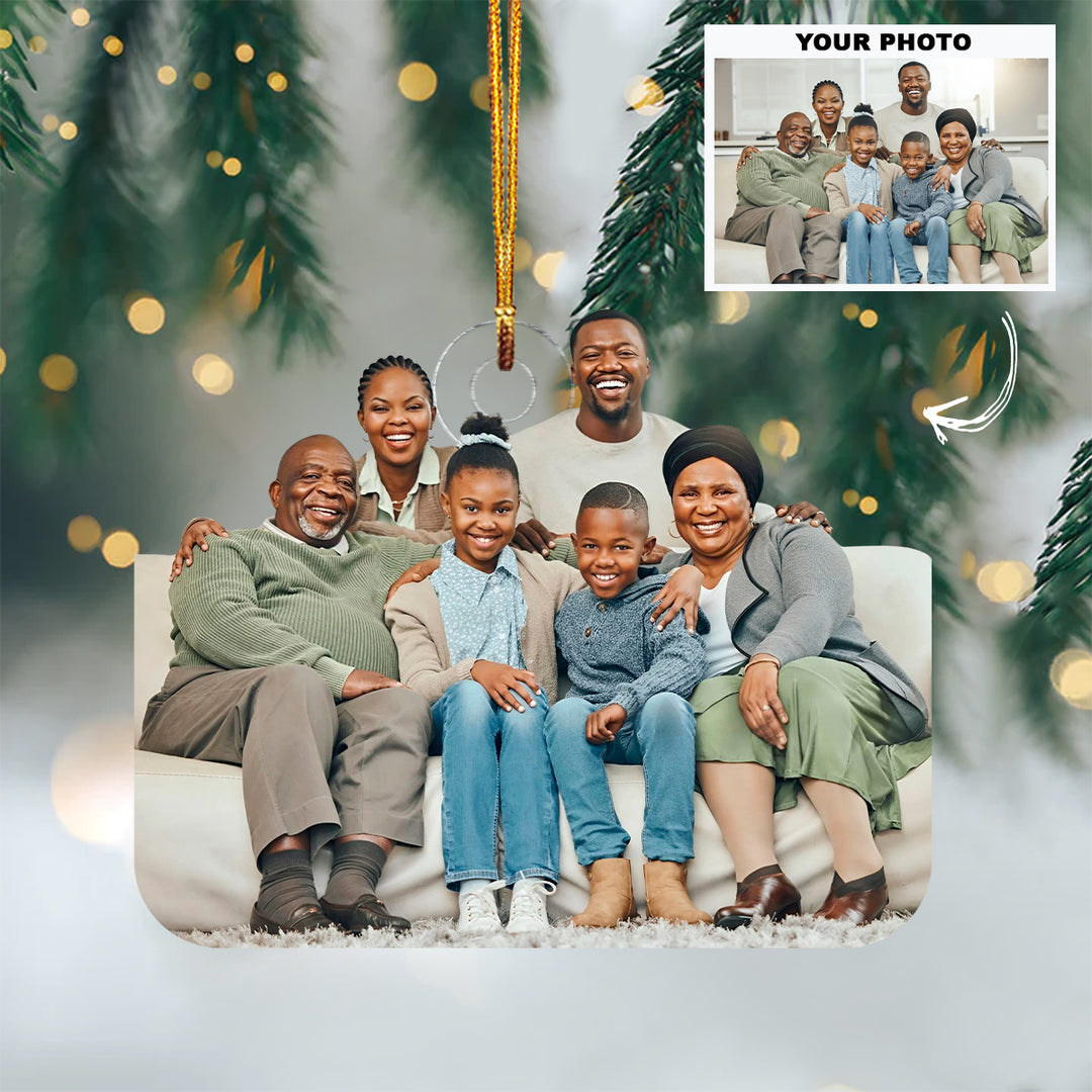 Merry Chaos Crew - Personalized Photo Mica Ornament - Christmas Gift For Family Members
