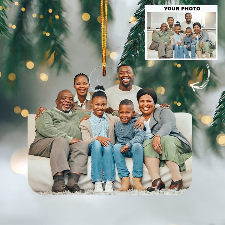 Merry Chaos Crew - Personalized Photo Mica Ornament - Christmas Gift For Family Members