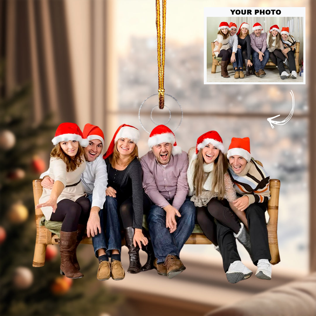 Merry Chaos Crew - Personalized Photo Mica Ornament - Christmas Gift For Family Members