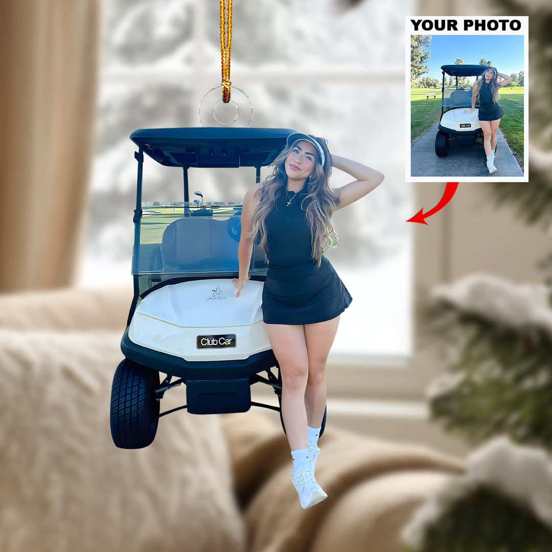 Our Golf Journey - Personalized Photo Mica Ornament - Christmas Gift For Golf Lovers