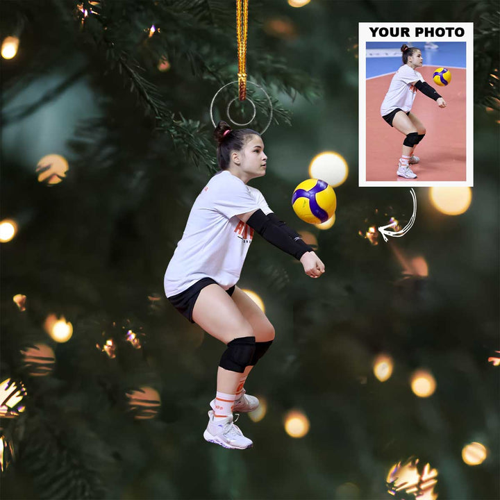 Volleyball Pride - Personalized Photo Mica Ornament - Christmas Gift For Volleyball Lovers