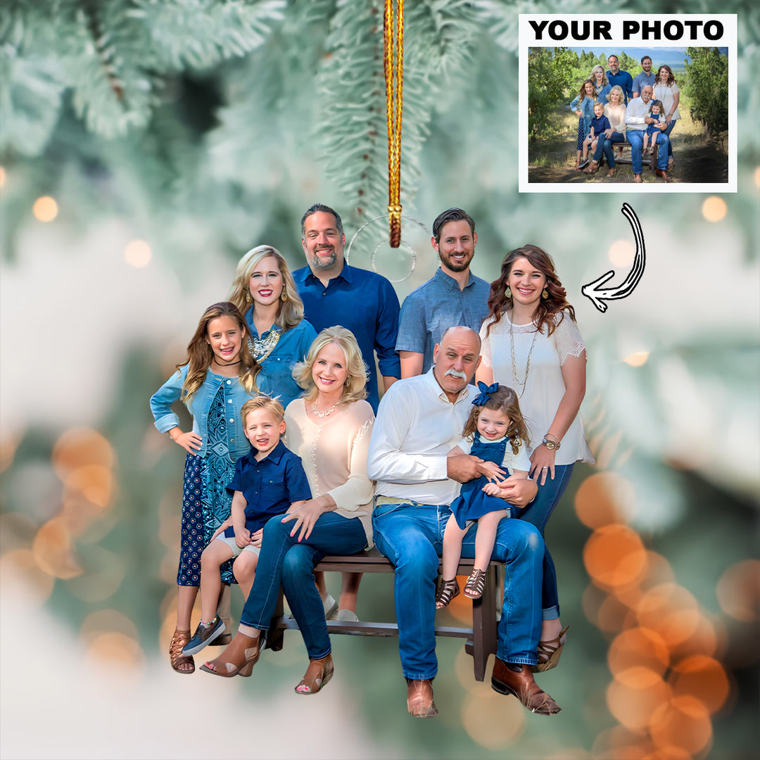 Wild West Family - Personalized Photo Mica Ornament - Christmas Gift For Family Members