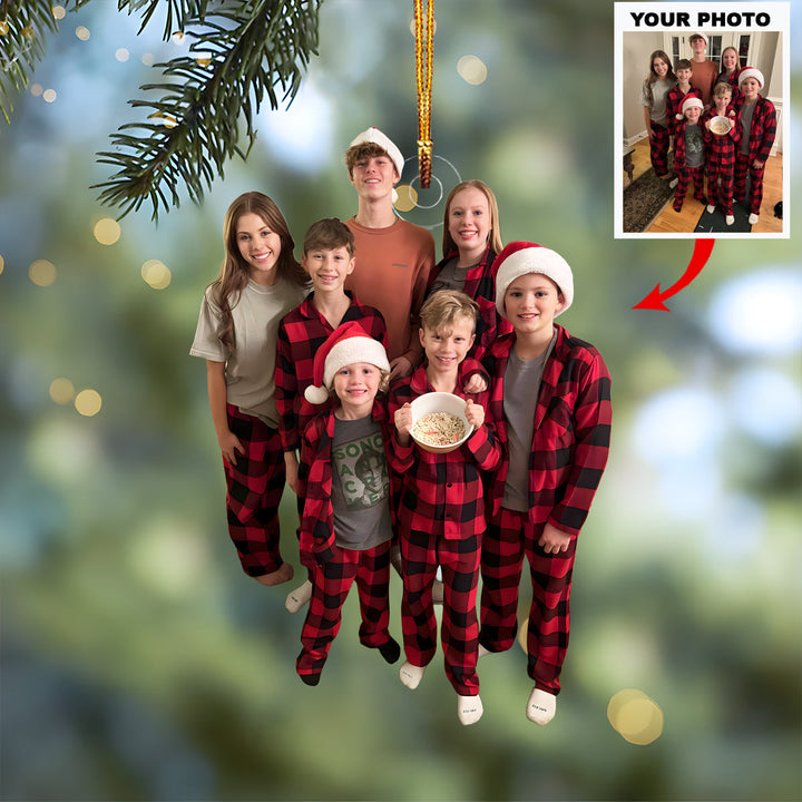 Heartwarming Holiday
 - Personalized Photo Mica Ornament - Christmas Gift For Family Members