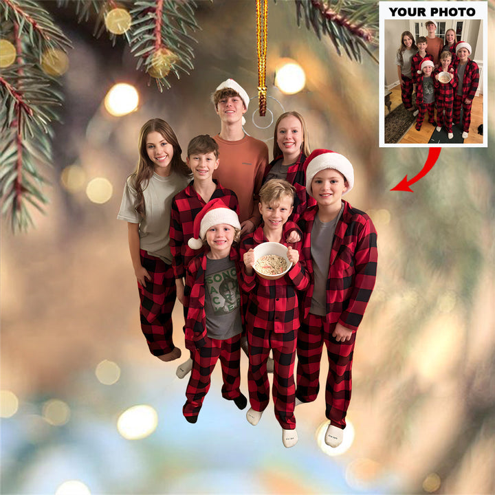 Heartwarming Holiday
 - Personalized Photo Mica Ornament - Christmas Gift For Family Members